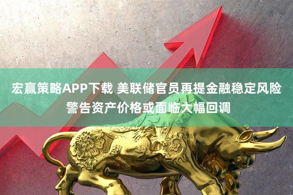 宏赢策略APP下载 美联储官员再提金融稳定风险 警告资产价格或面临大幅回调